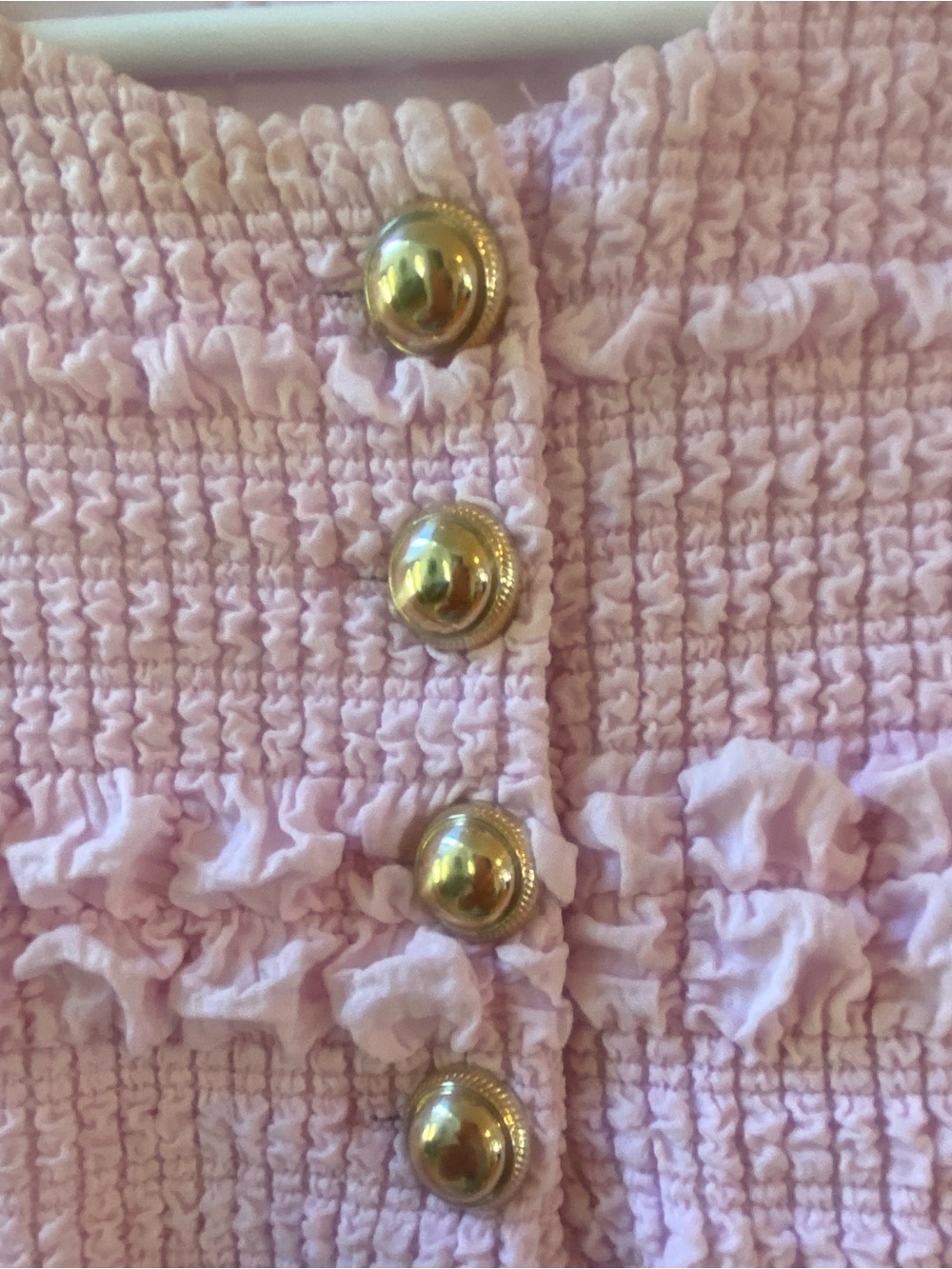 Women’s ' Pink Textured Puff-Sleeve Boutique Dress- JUST LIKE NEW!!! 💗 - Picture 3 of 8